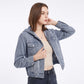 Hooded Denim Jacket Button Front Washed Casual Jean Jacket With Pockets