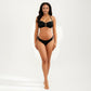Maternity  Bikini Set with Twist Front and Strappy High-Waisted Bottom