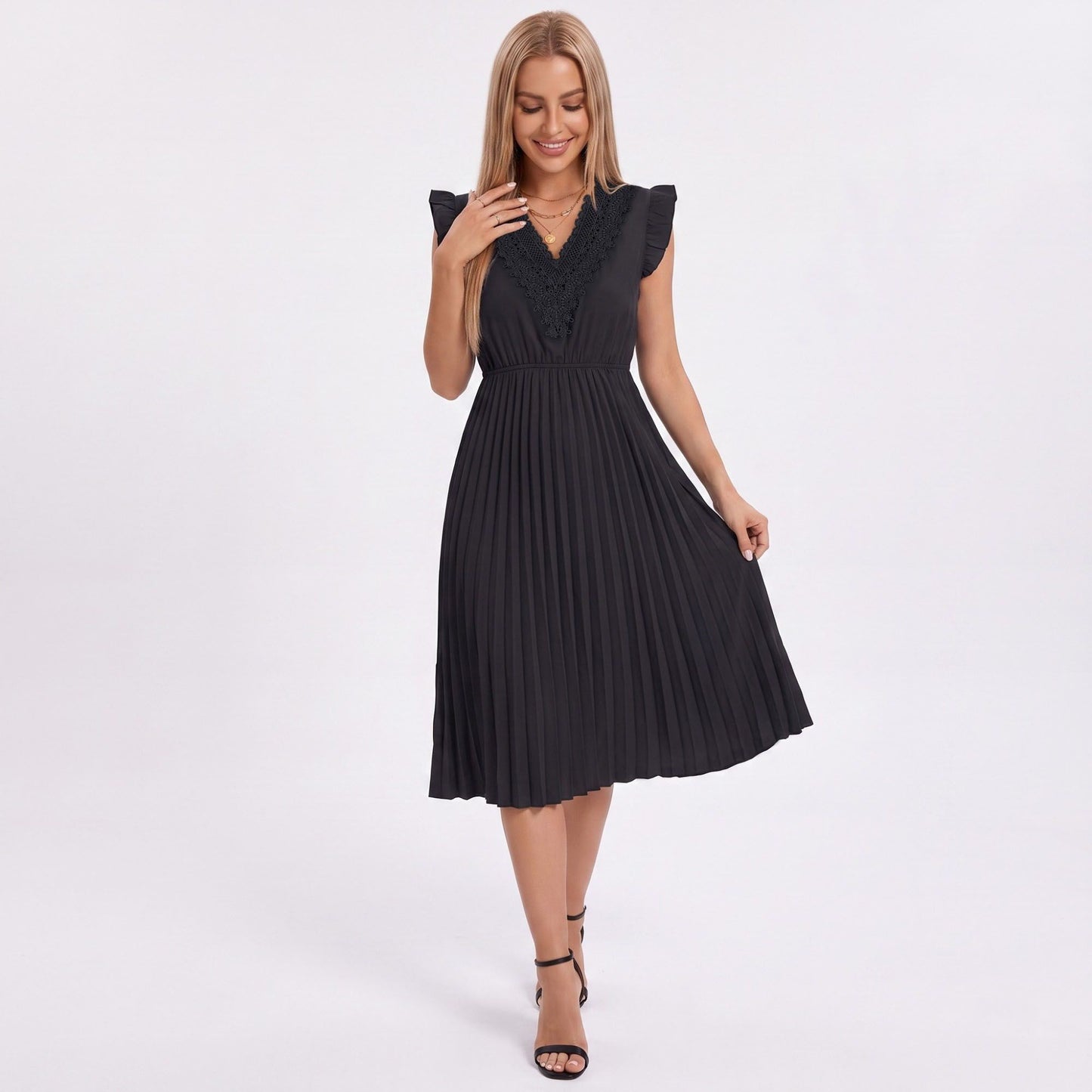 Two-Piece Spaghetti Strap Tank and Wide-Leg Pant Set