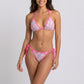 2 Piece Paisley Triangle Bikini Set with Tie Side Bottom
