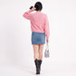 Tie-Front Long Sleeve Cropped Knit Cardigan