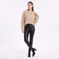 Geometric Textured Crewneck Pullover Sweater