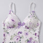 Floral Satin Slip Chemise Nightgown