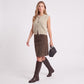 Sleeveless Full Zip Knit Sweater Vest