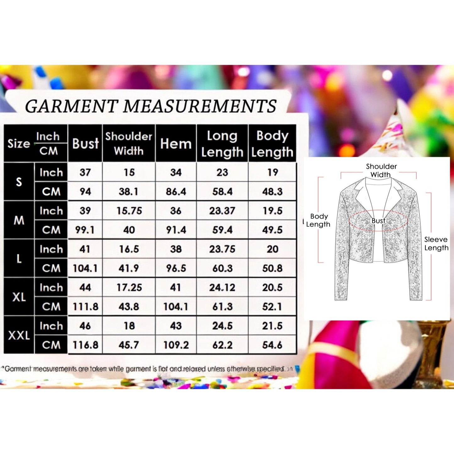 Sequin Cropped Blazer Long Sleeve Sparkly Open Front Jacket