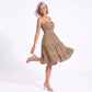 Spaghetti Strap Square Neck Smocked Back Tiered Dress