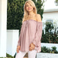 Semi Sheer Boho Off The Shoulder Layering Top