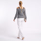 Off Shoulder Knit Sweater Long Sleeve Ribbed Pullover