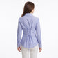 Striped Button Down Long Sleeve Collared Shirt