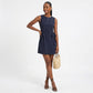 Pinstripe Side Tie Sleeveless Mini Dress