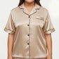 Plus Size 2-Piece Floral Kimono Robe Set with Short Sleeve Open Front Longline Cover Up and Matching Inner Dress