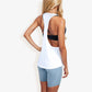 Relaxed Fit Racerback Tank Top with Scoop Neckline