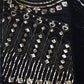 Semi Sheer Boho Sequin Fringe Sparkle Drop Shoulder Shrug