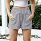 Drawstring Elastic Waist Pockets Lounge Pants