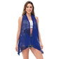 Sleeveless Open Front Crochet Shawl Cardigan Bikini Cover Up