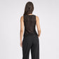 Sequin Sheer Mesh Sleeveless Fitted Top