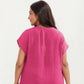 Maxi Swim Cover Up Dress with Crochet Trim V Neck Short Sleeves Relaxed Lightweight Fit