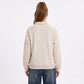 Long Sleeve Polo Sweatshirt with Snap Button Placket