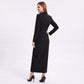 Long Sleeve Blazer Maxi Dress with Notched Lapels and Front Slit