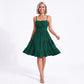 Spaghetti Strap Square Neck Smocked Back Tiered Dress