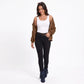 Bomber Jacket Zip Front Ribbed Trim Chest Pockets Relaxed Fit Long Sleeve