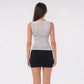 Sequin Sheer Mesh Sleeveless Fitted Top