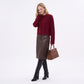 Relaxed Fit Crew Neck Pullover Sweater