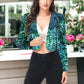 Sequin Bedazzled Long Sleeve Bolero