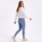 Starfish Applique Button Front V Neck Knit Cardigan Sweater