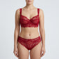 2 Piece Floral Lace Underwire Bra and Panty Lingerie Set