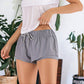 Yoga Running Shorts with Double Layer Drawstring