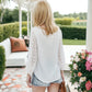 Chiffon Blouse Swiss Dot Long Sleeve Top