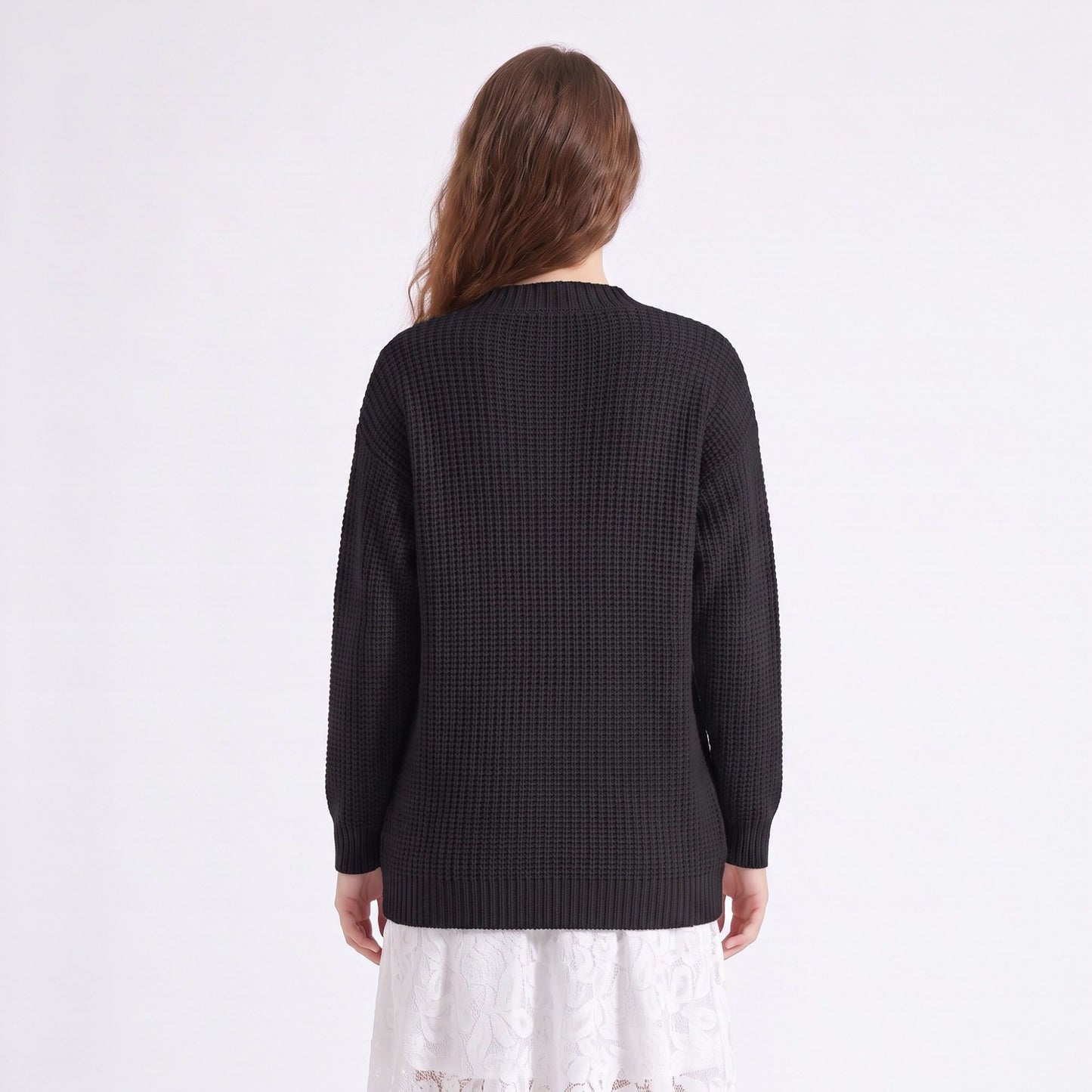 Floral Embroidered Button Front Cardigan