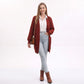 Long Open Front Knit Cardigan with Pockets