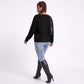 Plus Size Scoop Neck Relaxed Fit Knit Sweater