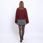 Turtleneck Bell Sleeve Relaxed Fit Knit Sweater