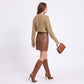 Long Sleeve V Neck Knit Pullover Sweater with Button Detail
