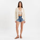 Open-Front Dolman Sleeve Draped Knit Cardigan