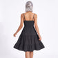 Spaghetti Strap Square Neck Smocked Back Tiered Dress