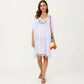 Sheer Crochet V Neck Swim Cover Up Poncho with Tassel Trim and Flowy Silhouette