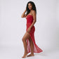 2-Piece Strapless One Piece Swimsuit with Sheer Wrap Skirt