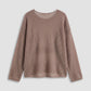 Sheer Loose Knit Long Sleeve Sweater