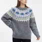 Fair Isle Crewneck Pullover Sweater