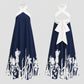 Halter Neck Maxi Dress with Crisscross Straps Open Back Tie Waist Botanical Border Print and A Line Skirt