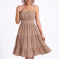 Spaghetti Strap Square Neck Smocked Back Tiered Dress