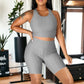 Seamless Yoga Workout Set for Stretchy 2 Piece Outfits