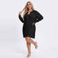Plus Size Strawberry Cable Knit Sweater Dress