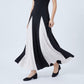 Spaghetti Strap Colorblock Fit and Flare Midi Dress