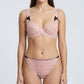 2 Piece Floral Lace Underwire Bra and Panty Lingerie Set