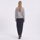 Mock Neck Zip-Front Knit Cardigan Sweater